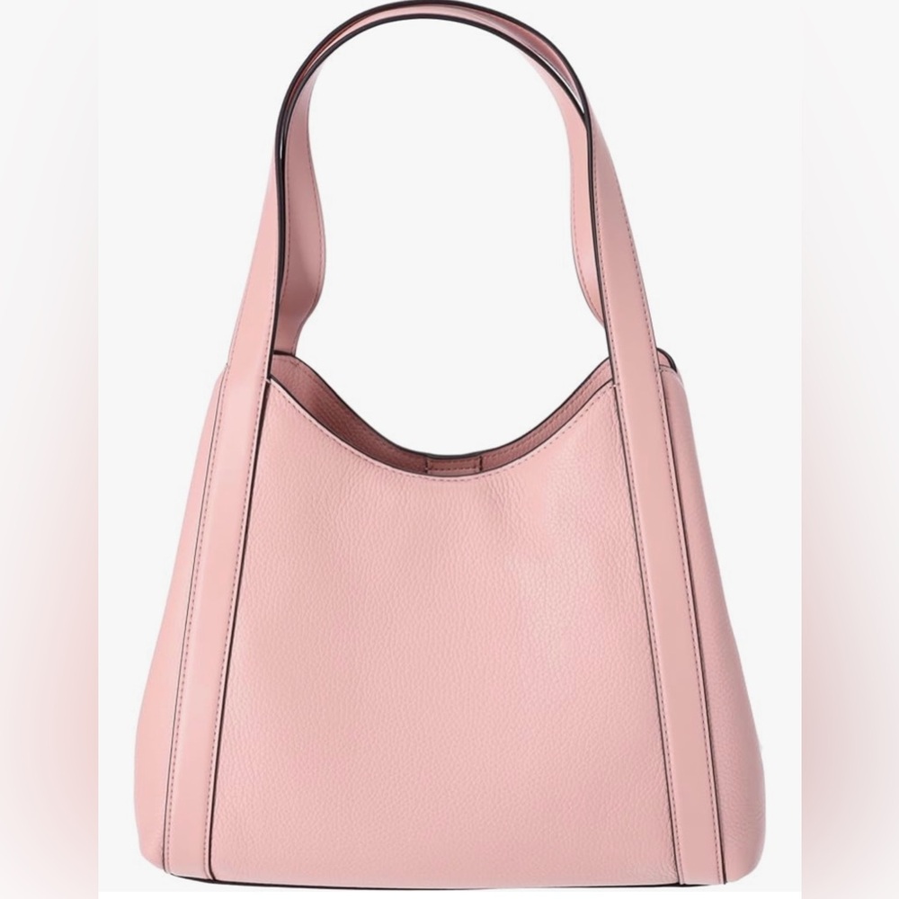 MICHAEL Michael Kors Rosemary Large Hobo Shoulder Bag Tote Pink Leather - Picture 2 of 7